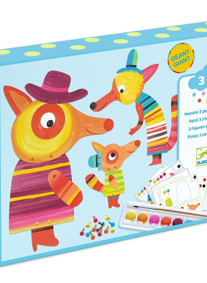 Djeco - Schilderset de vossenfamilie