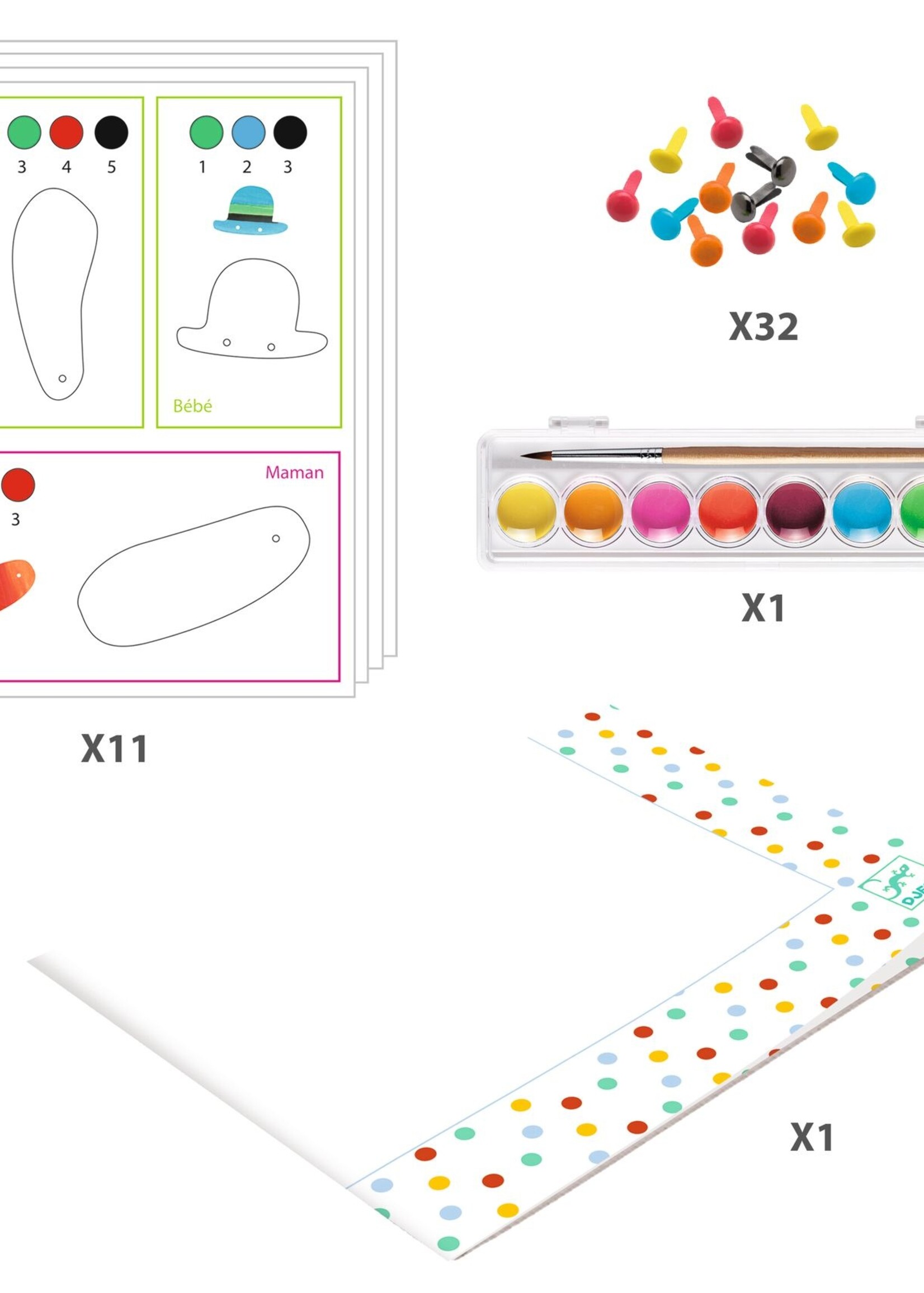Djeco Djeco - Schilderset de vossenfamilie