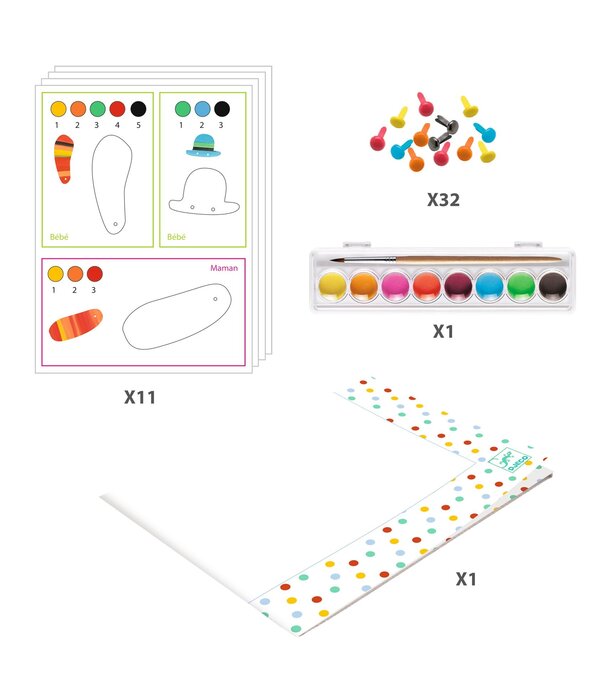 Djeco Djeco - Schilderset de vossenfamilie