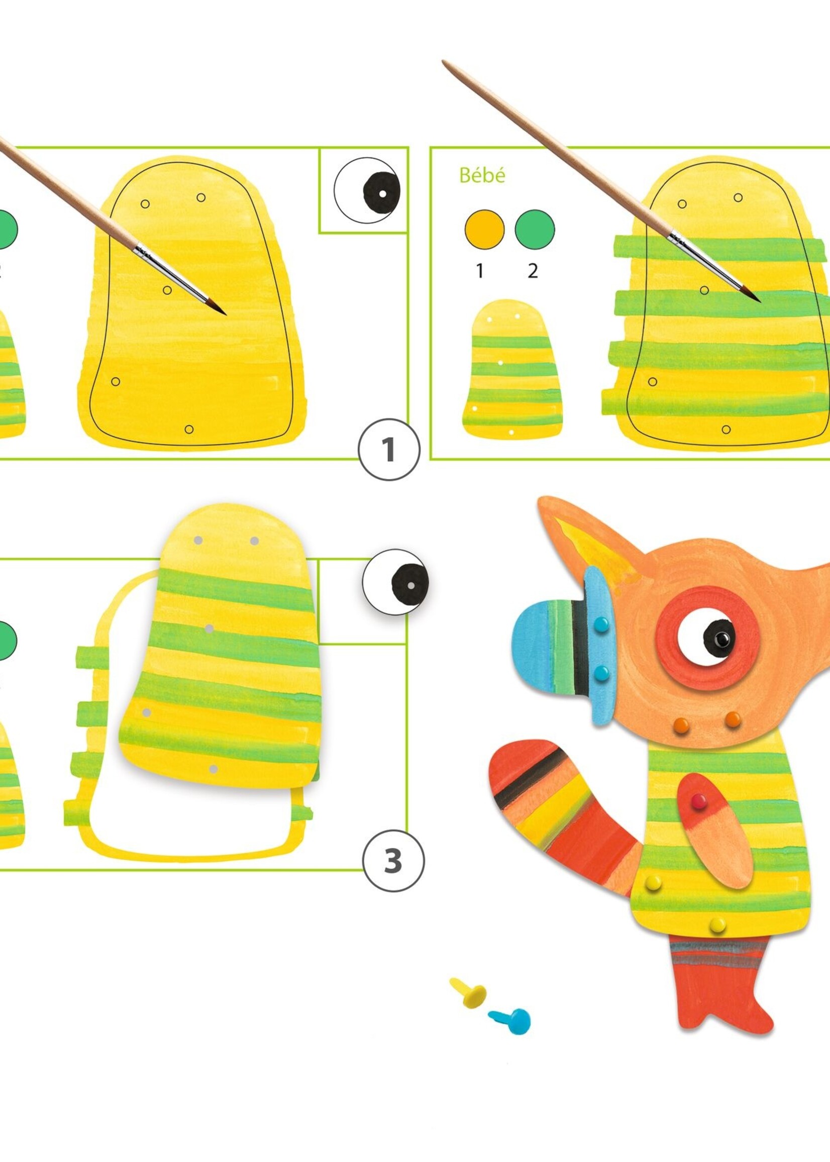 Djeco Djeco - Schilderset de vossenfamilie