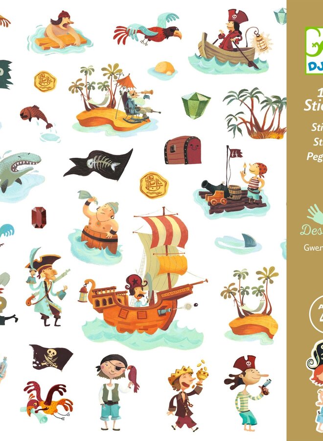 Djeco - Stickers - Piraten