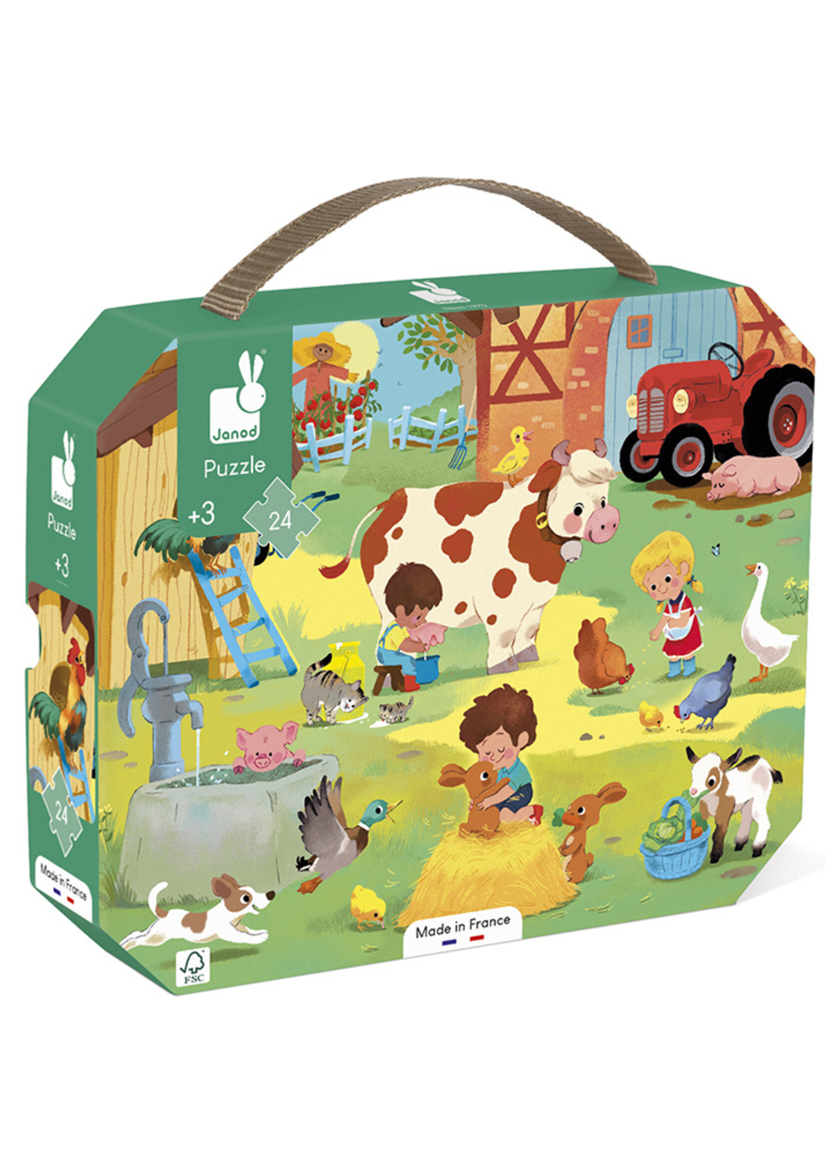 Janod Janod - Puzzel - Op de boerderij