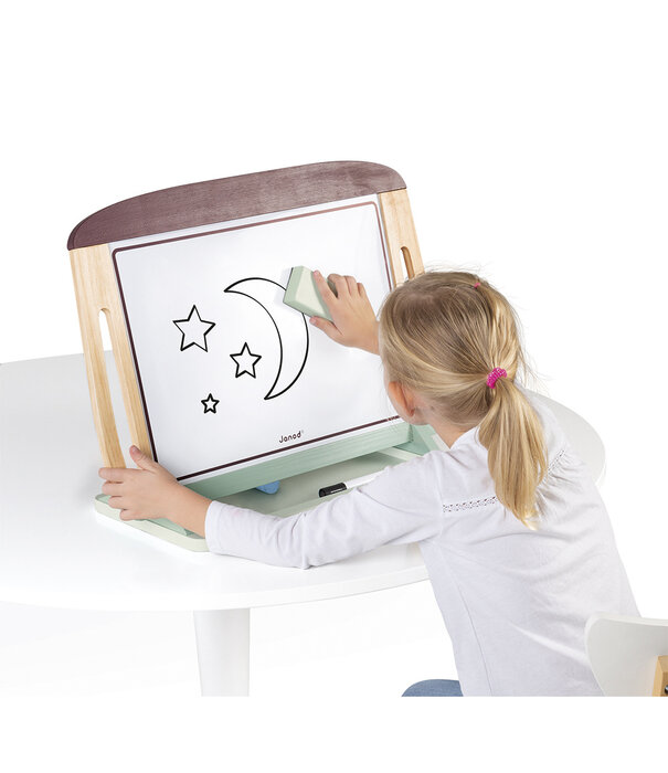 Janod Janod Schoolbord - Tafelmodel Bordeaux/Mintgroen