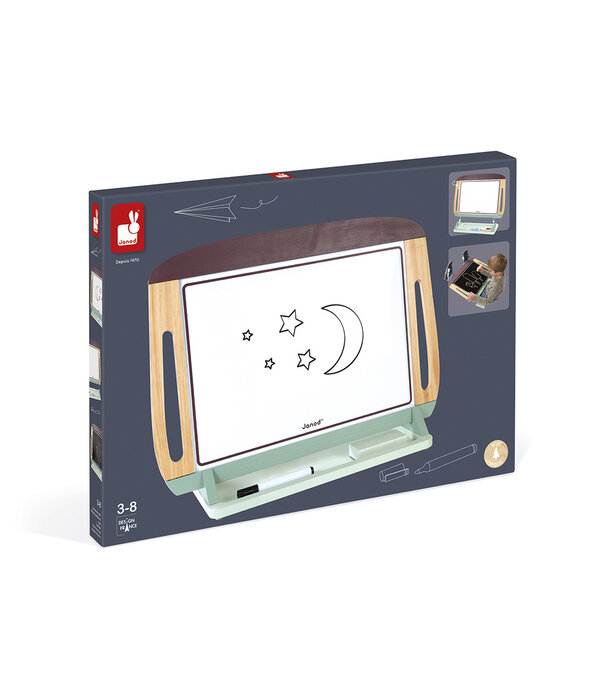 Janod Janod Schoolbord - Tafelmodel Bordeaux/Mintgroen