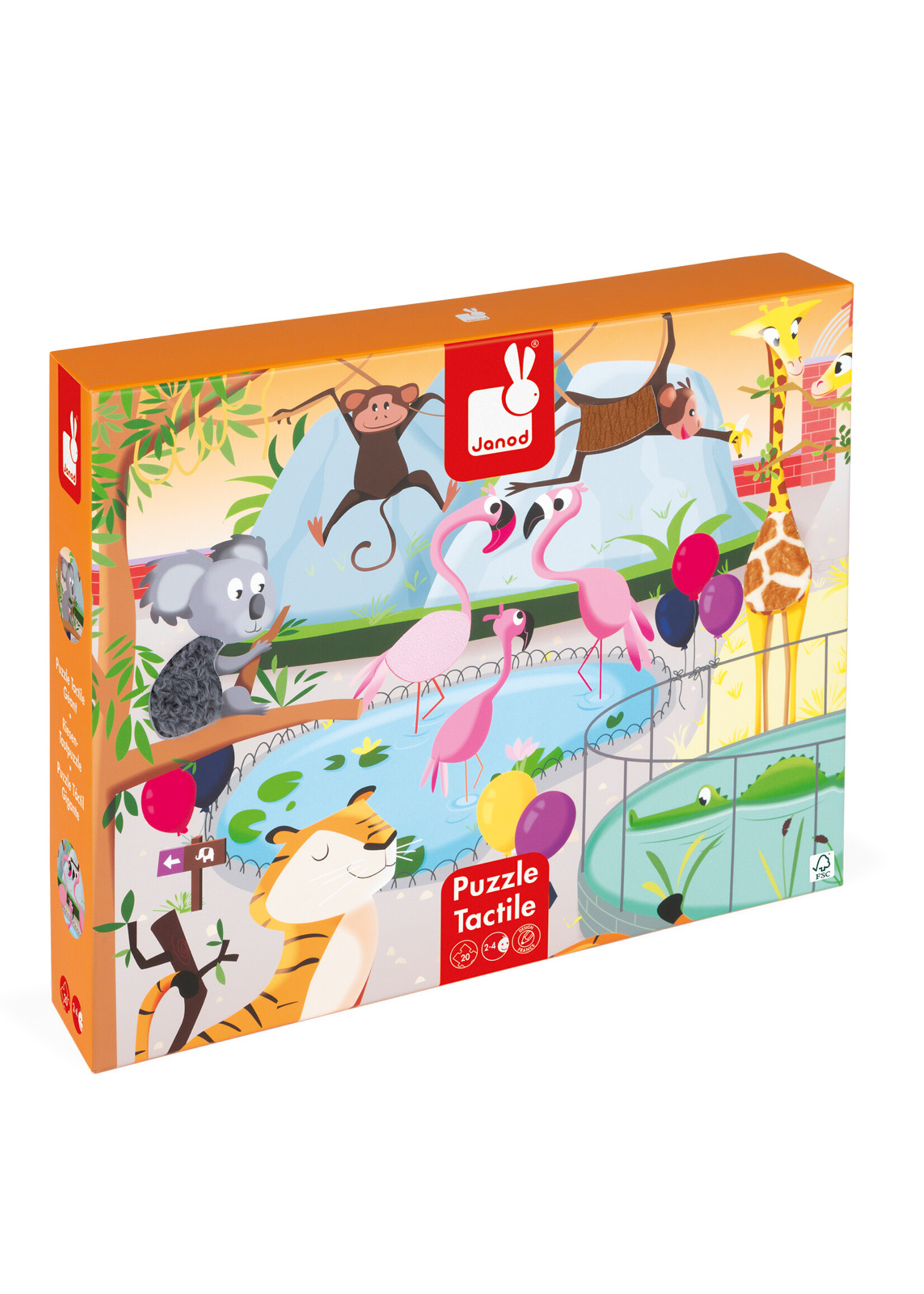 Janod Janod Voelpuzzel - Een dag in de dierentuin