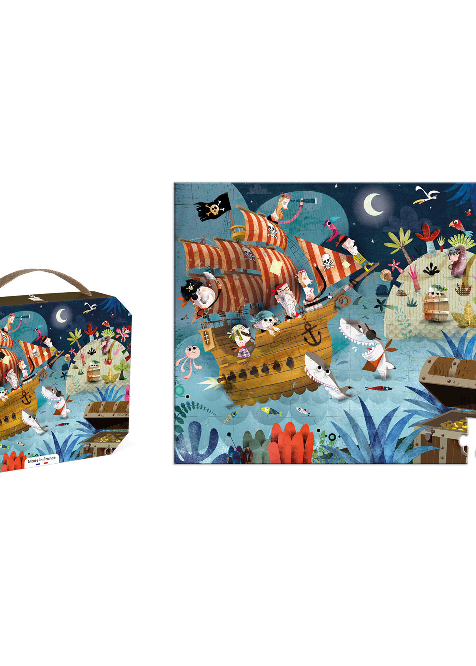 Janod Janod - Puzzelkoffer Piraten