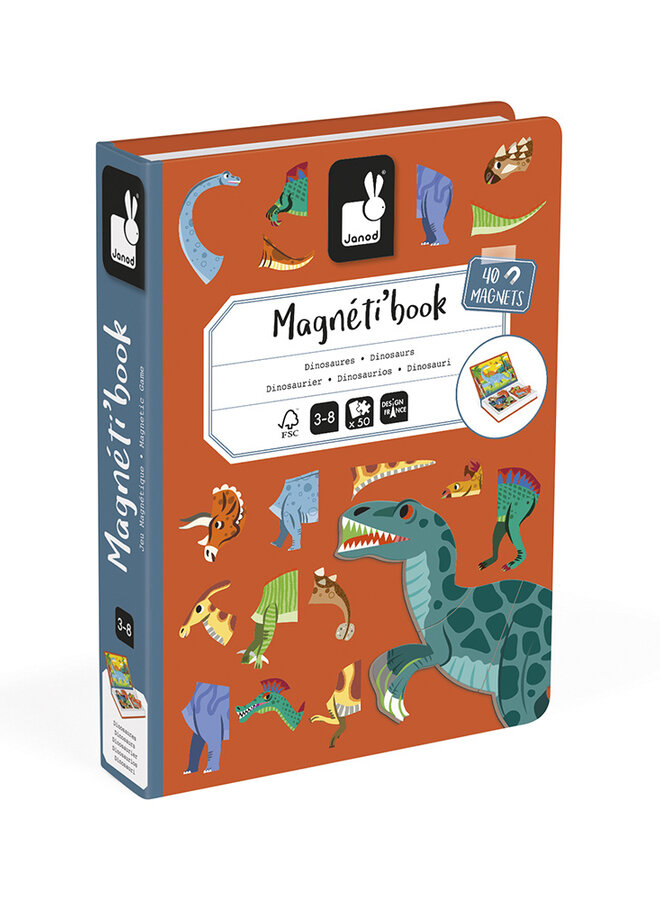 Janod Magnetibook - Dinosaurus