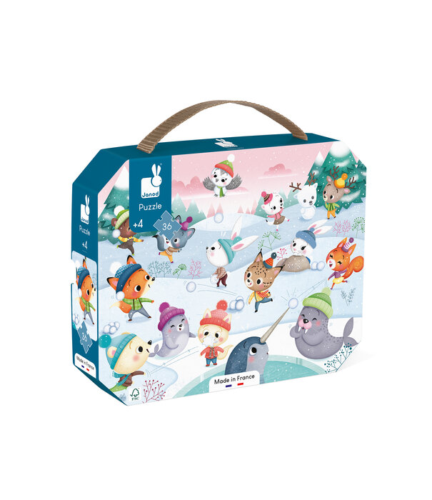 Janod Janod - Puzzelkoffer Sneeuwfeest