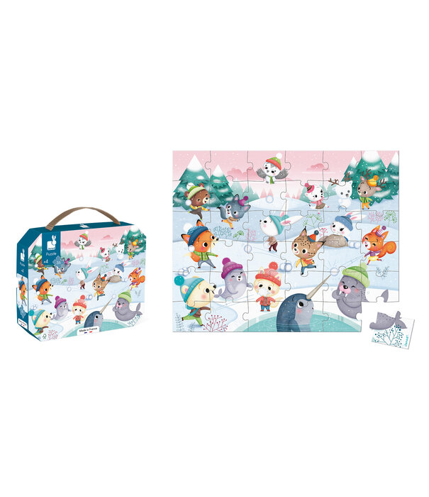Janod Janod - Puzzelkoffer Sneeuwfeest