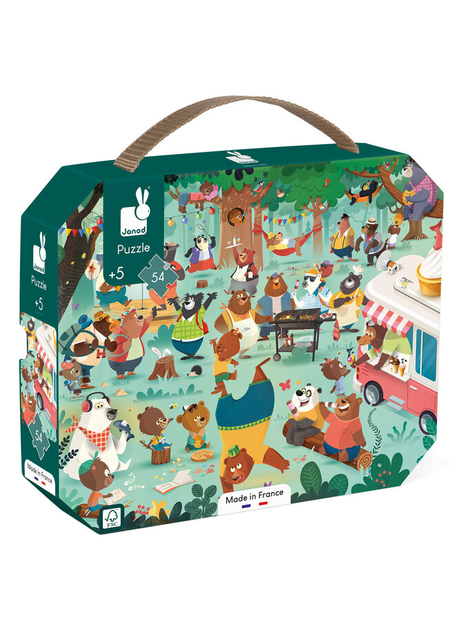 Janod - Puzzelkoffer De Berenfamilie