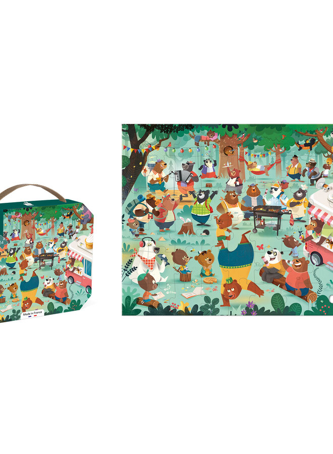 Janod - Puzzelkoffer De Berenfamilie