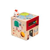 Lilliputiens - Boerderij houten activiteiten kubus