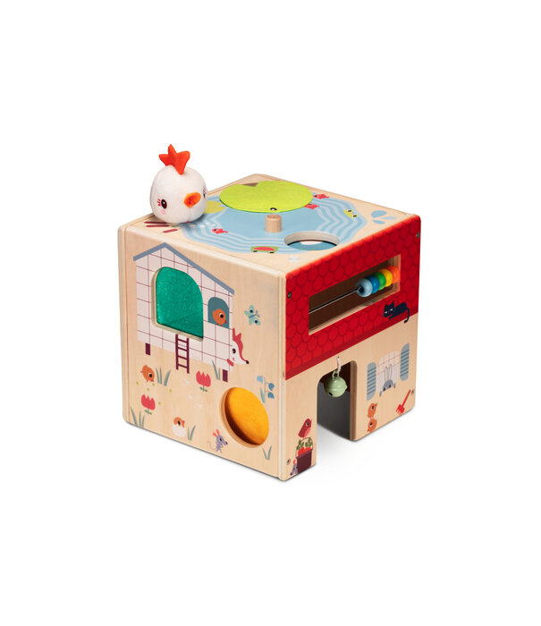 Lilliputiens Lilliputiens - Boerderij houten activiteiten kubus