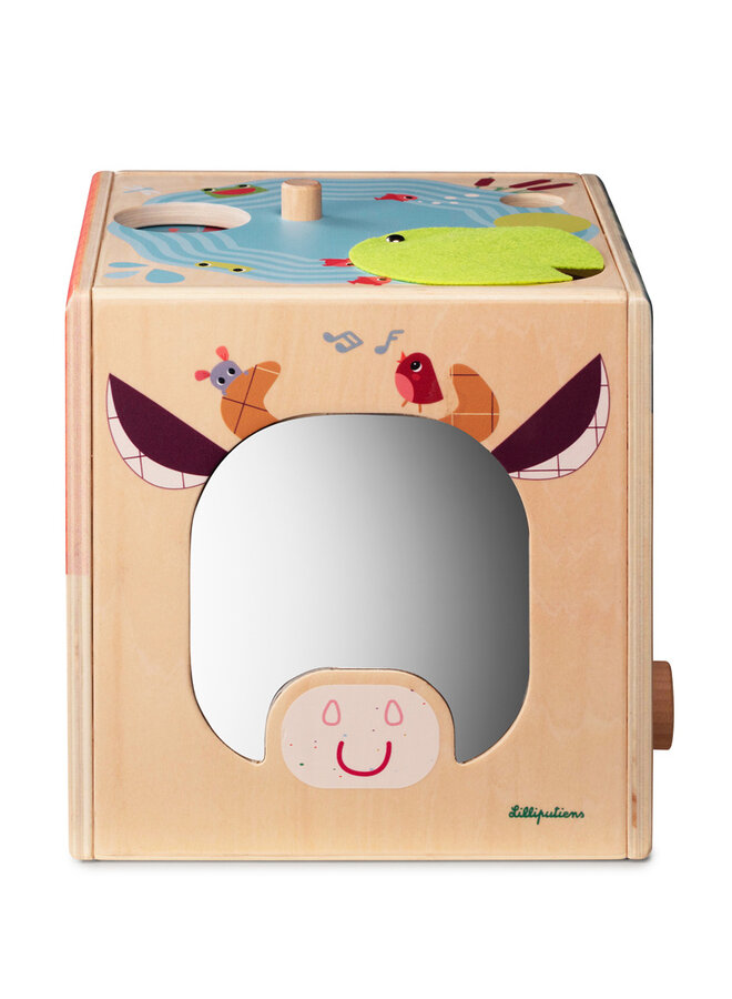 Lilliputiens - Boerderij houten activiteiten kubus
