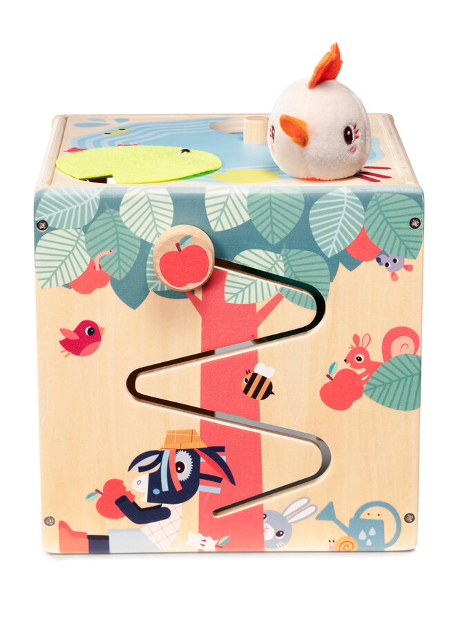 Lilliputiens - Boerderij houten activiteiten kubus