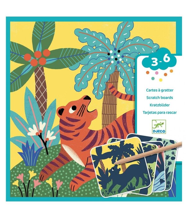 Djeco Djeco - Grote dieren - Kraskaarten