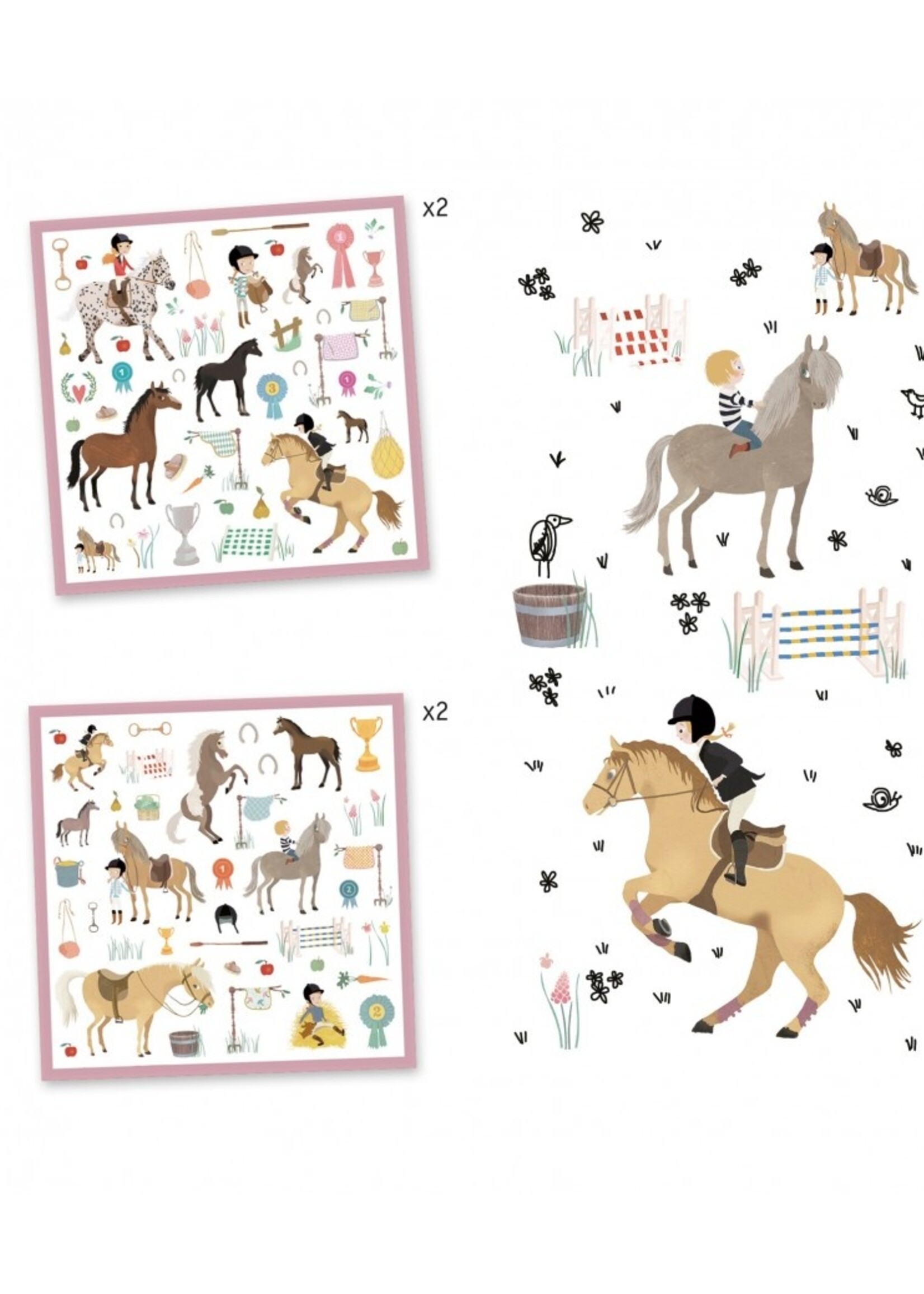 Djeco Djeco - Stickers - Horses