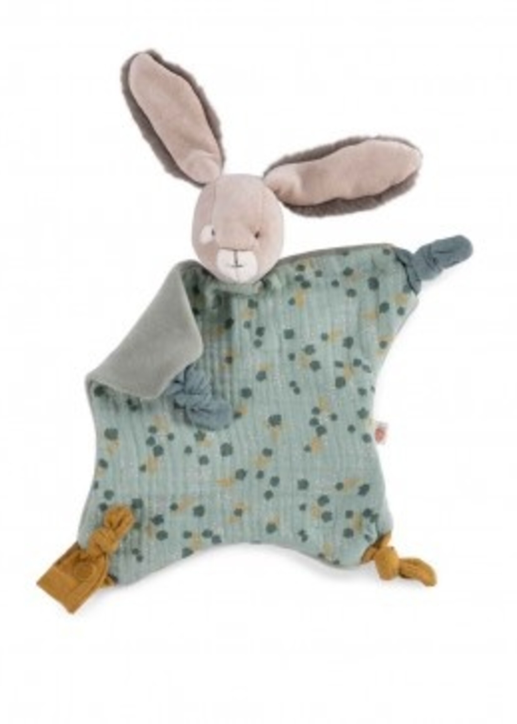 Moulin Roty Moulin Roty - Knuffel konijn groen - Trois Petits Lapins