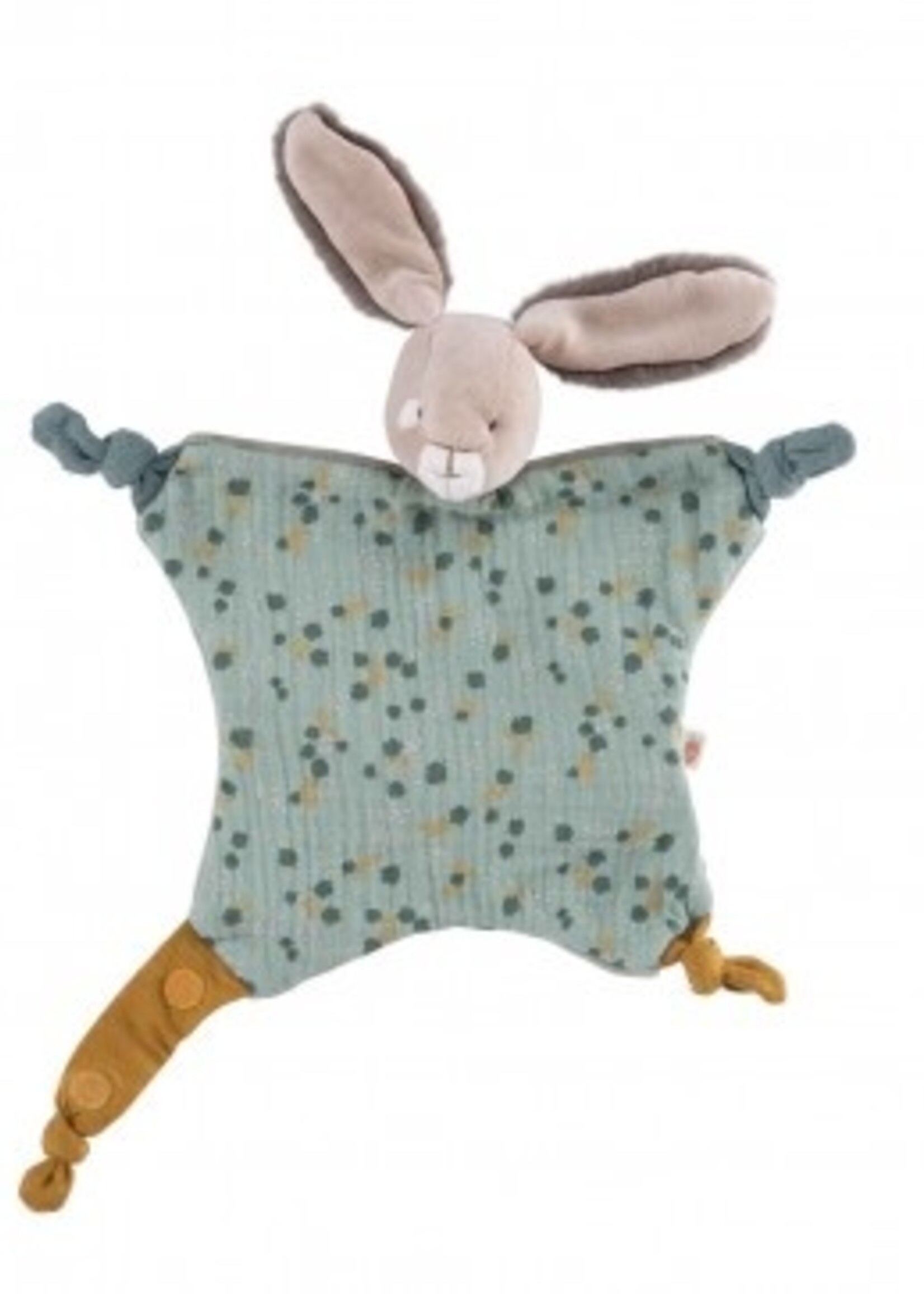 Moulin Roty Moulin Roty - Knuffel konijn groen - Trois Petits Lapins