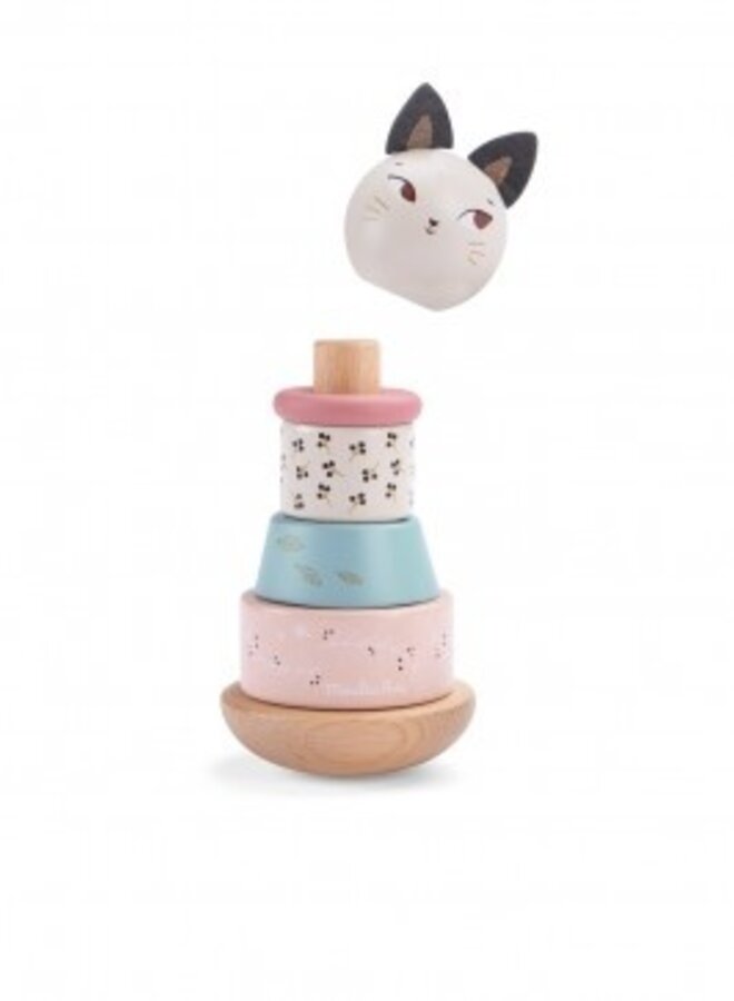 Moulin Roty - Stapelspel kat - Après la pluie