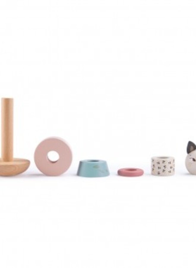 Moulin Roty - Stapelspel kat - Après la pluie