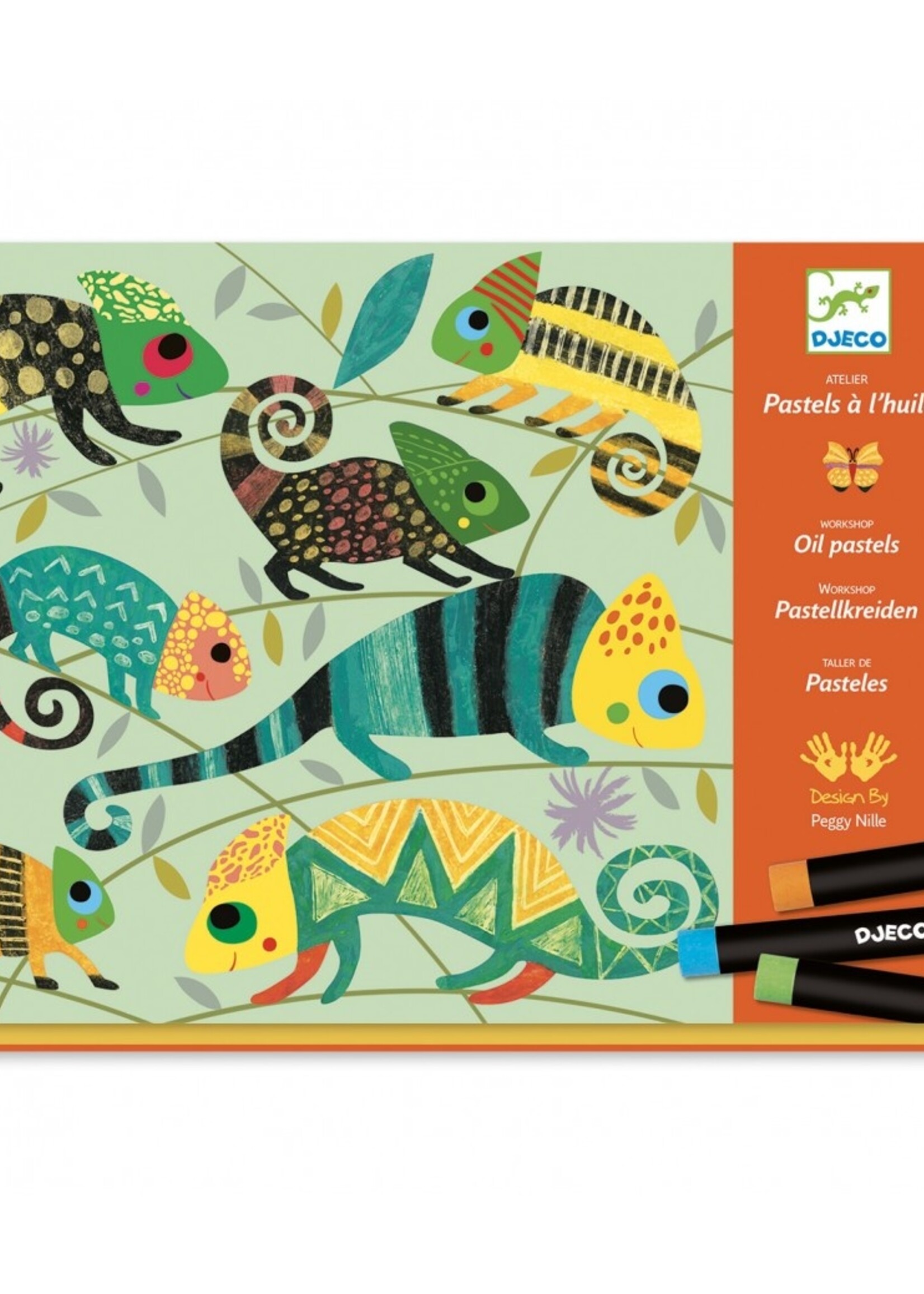 Djeco Djeco - Waskrijtjes - Kleurrijke jungle