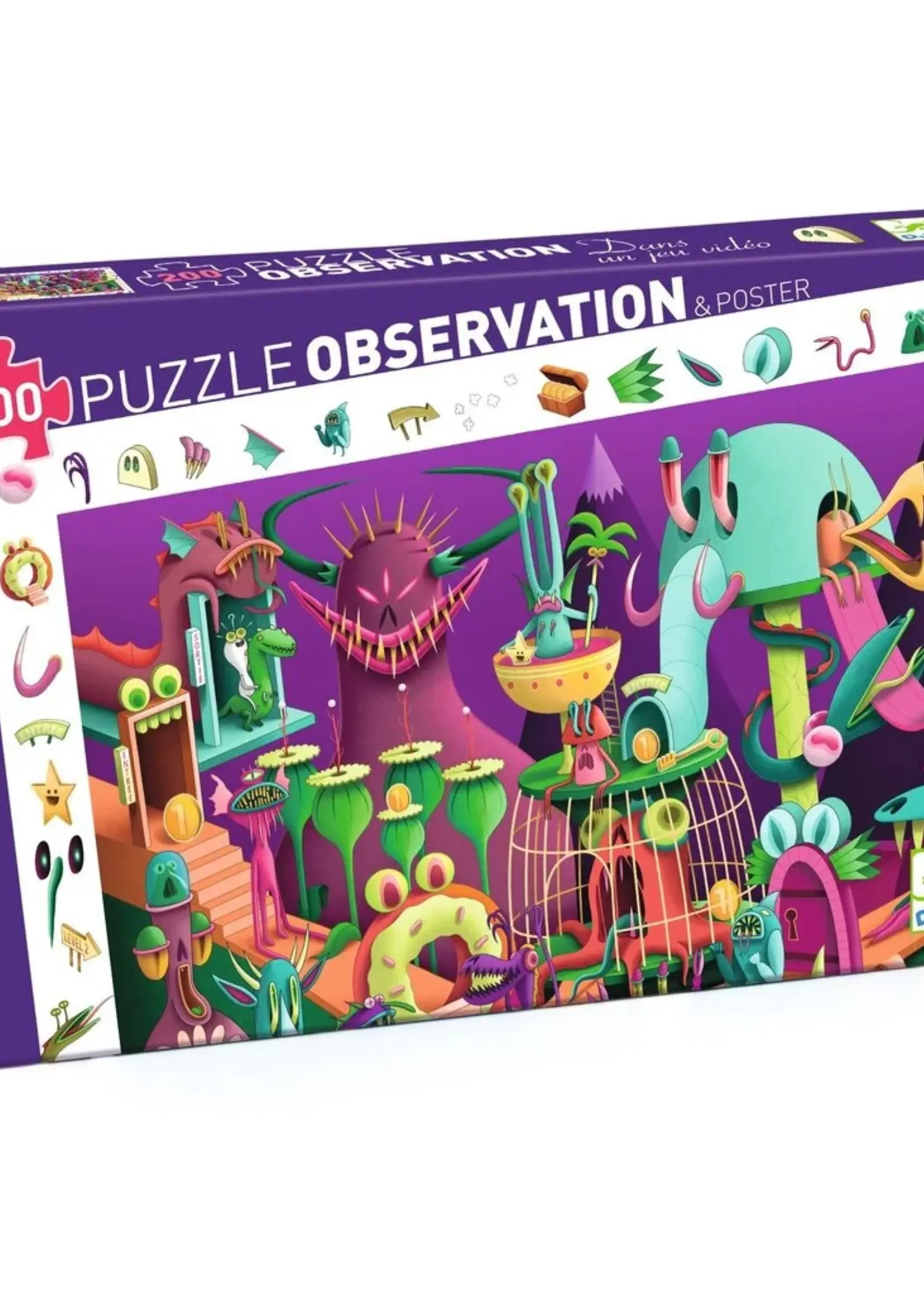 Djeco PUZZLE OBSERVATION -  IN A VIDEO GAME - 200 PCS -