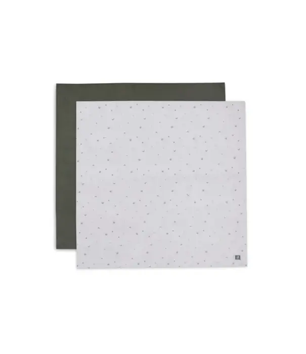 Jollein Jollein - Hyfrofiele Doek large 115x115cm Stargaze Leaf Green (2pack)