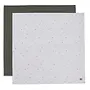Jollein - Hyfrofiele Doek large 115x115cm Stargaze Leaf Green (2pack)