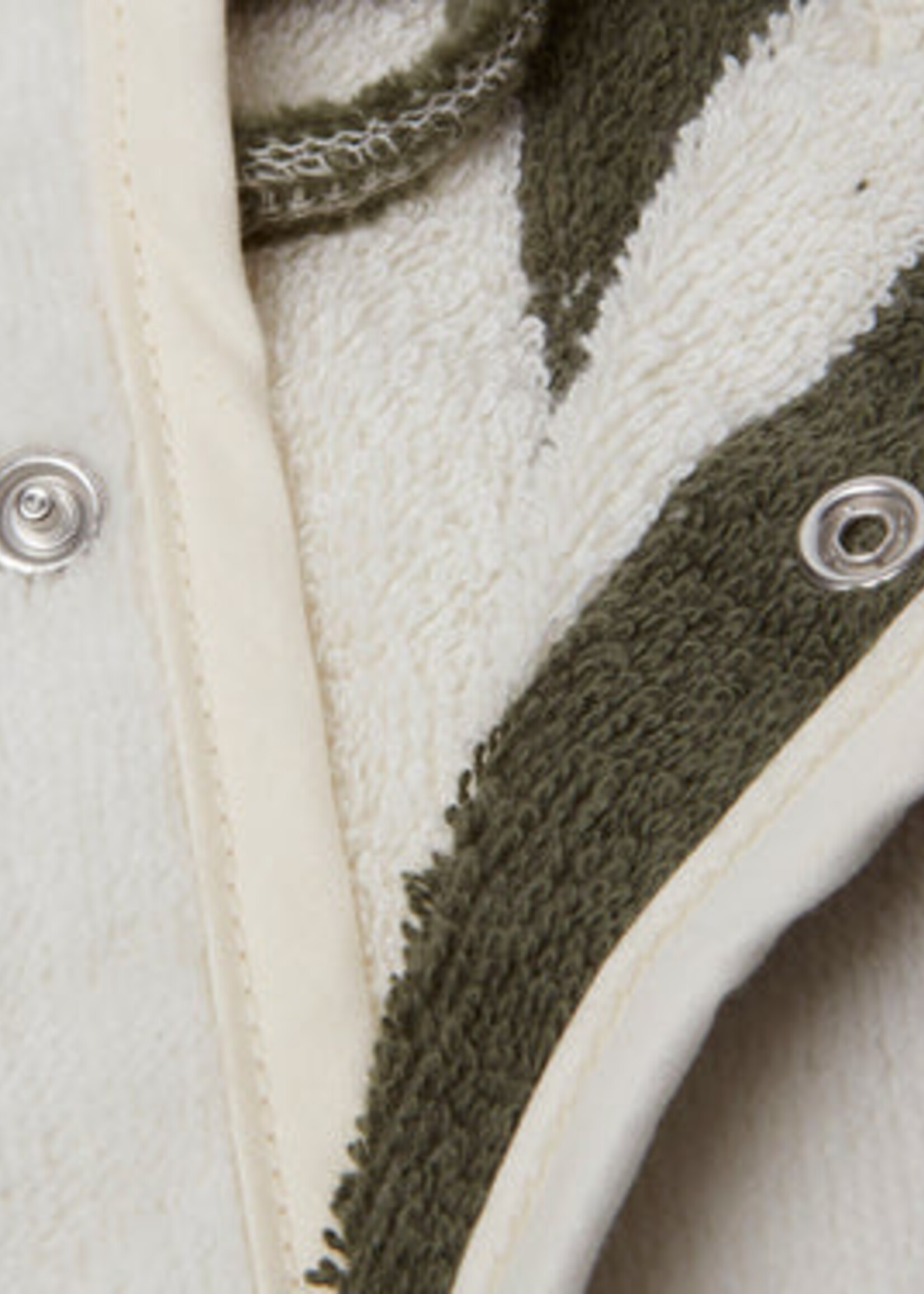 Jollein Jollein - Badjas - 3-4 year stripe terry leaf green