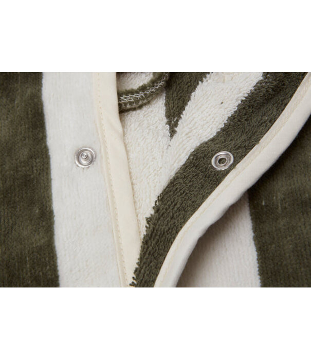 Jollein Jollein - Badjas - 3-4 year stripe terry leaf green