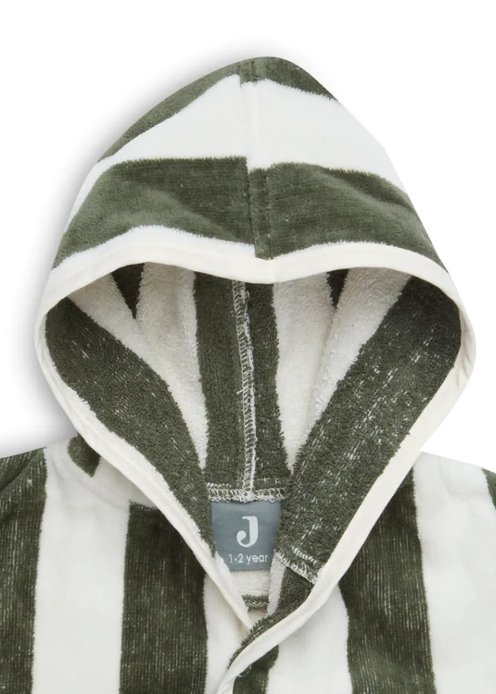 Jollein Jollein - Badjas - 3-4 year stripe terry leaf green
