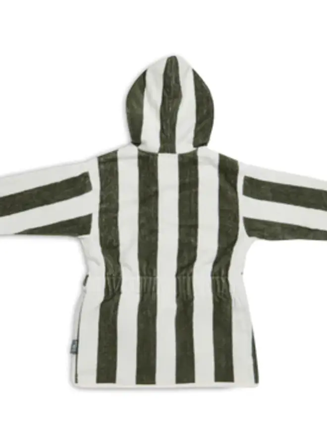 Jollein - Badjas - 3-4 year stripe terry leaf green