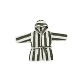 Jollein - Badjas - 3-4 year stripe terry leaf green