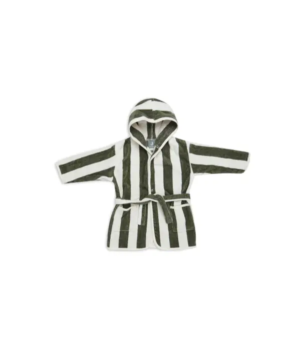 Jollein Jollein - Badjas - 3-4 year stripe terry leaf green