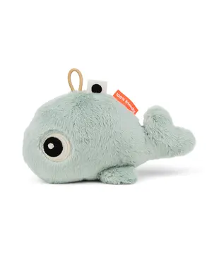 Donebydeer - Kleine sensorische rammelaar Wally blauw