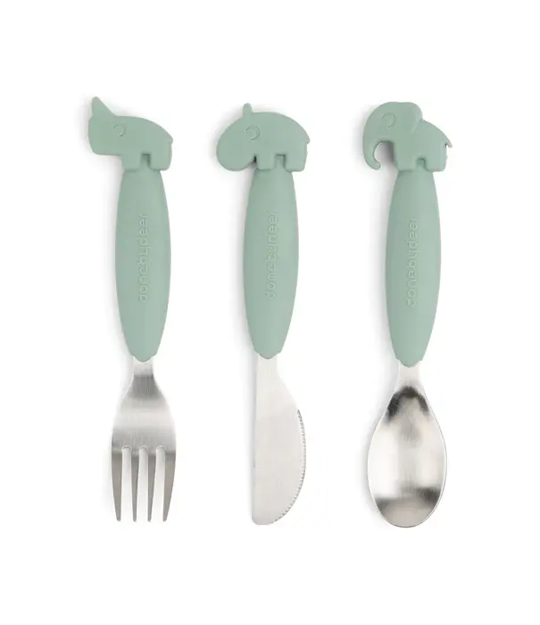 DonebyDeer Donebydeer - Easy-grip cutlery set Deer