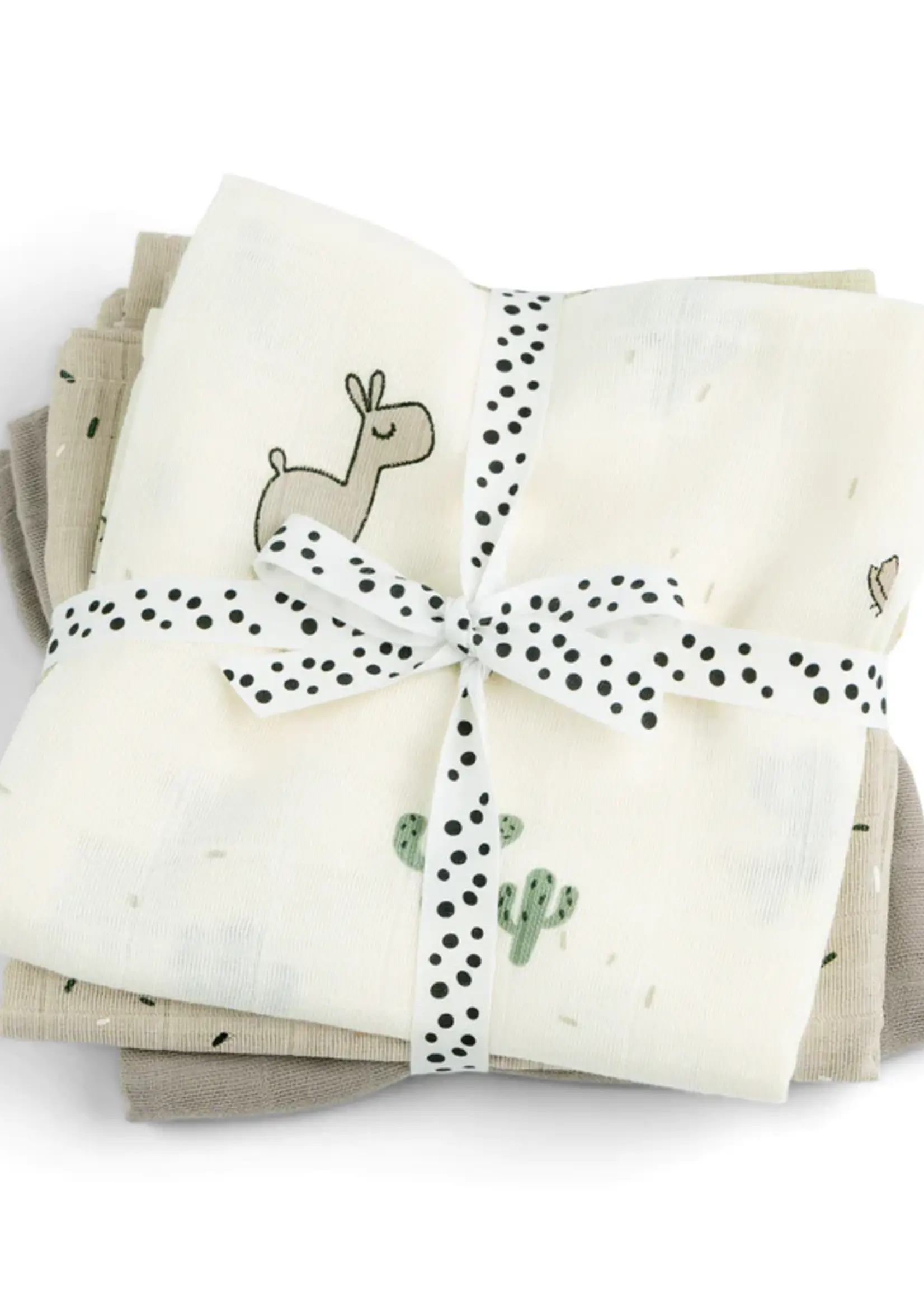 DonebyDeer Donebydeer -  Hydrofiel doek 70x70cm - Lalee Sand