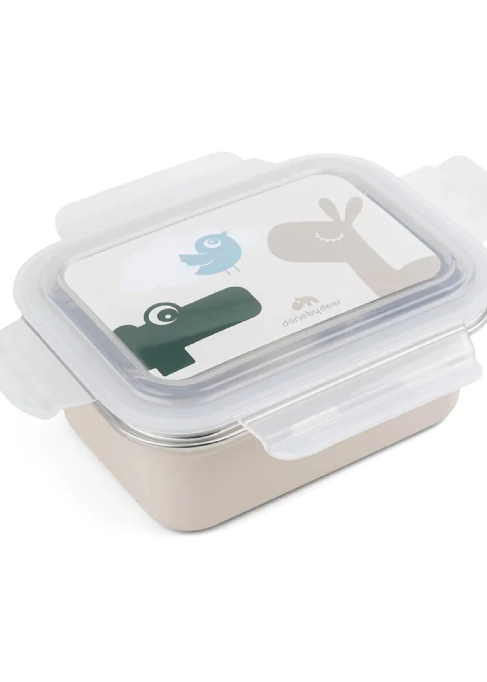 DonebyDeer Donebydeer - Metal lunch box - Lalee/Croco Sand