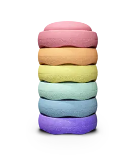 Stapelstein - Original set 6 - Rainbow pastel