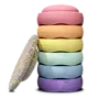 Stapelstein - Rainbow pastel + board confetti
