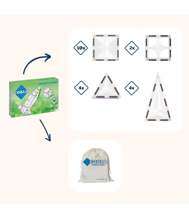 Coblo Coblo - Transparant - 20 stuks