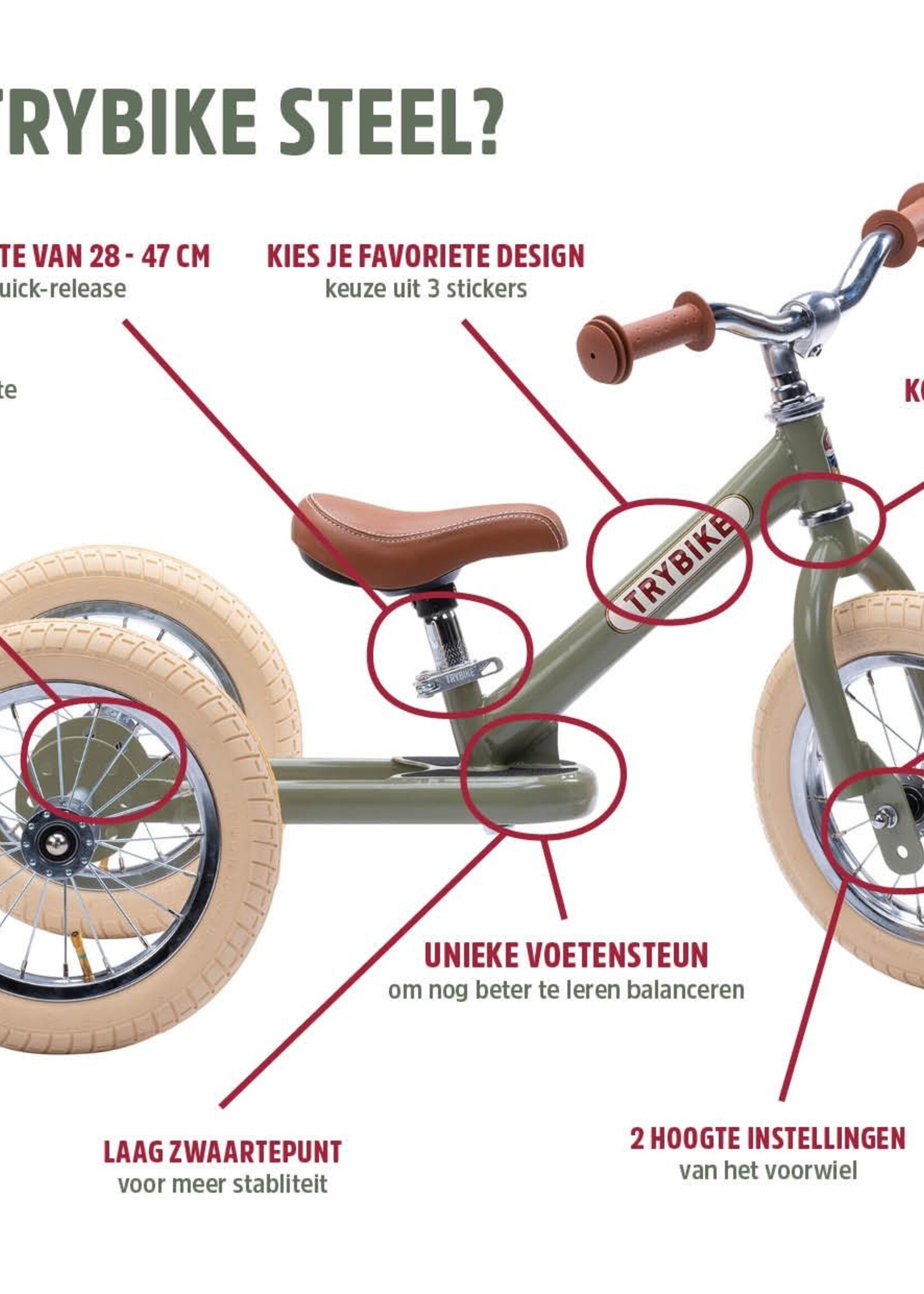 Trybike Trybike 3 wieler - Blauw