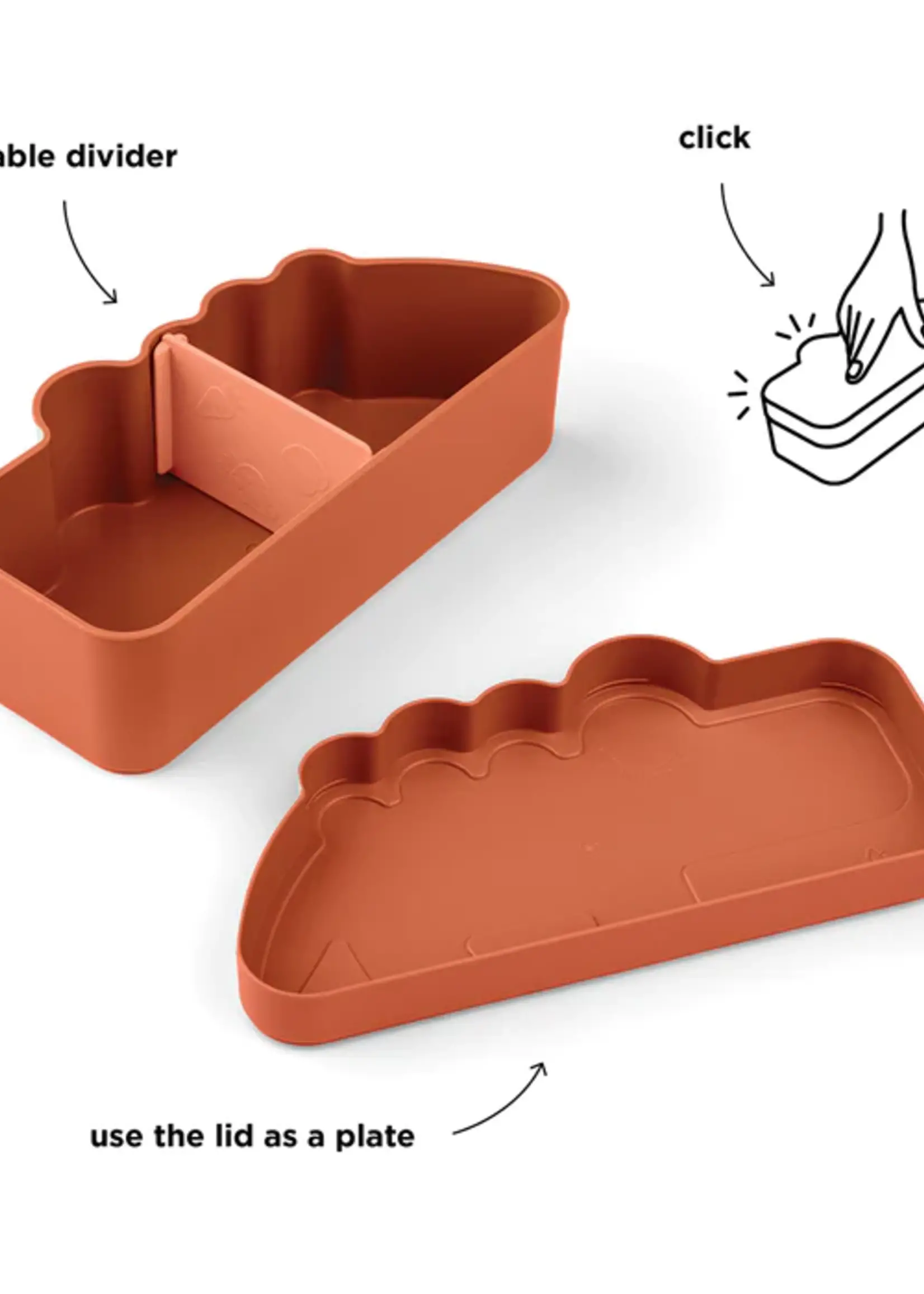 DonebyDeer Donebydeer - Kiddish lunch box - Croco papaya