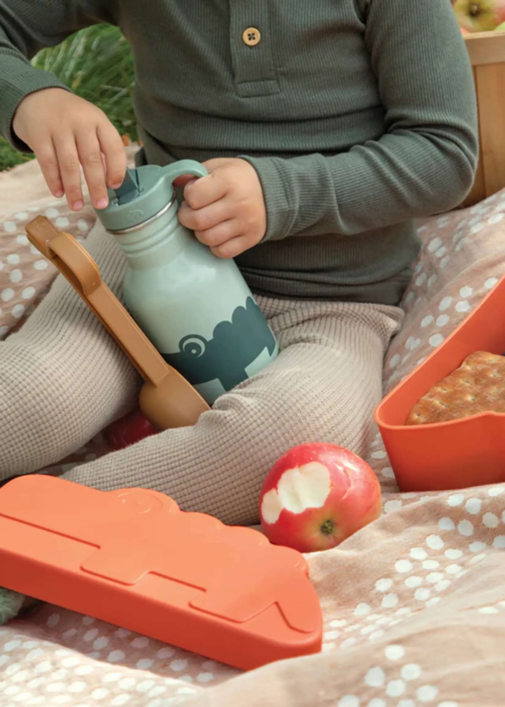 DonebyDeer Donebydeer - Kiddish lunch box - Croco papaya