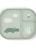 DonebyDeer Donebydeer - Foodie compartment plate - Croco green
