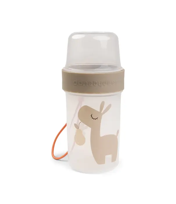 DonebyDeer Donebydeer - To go 2-way snack container L - Lalee sand