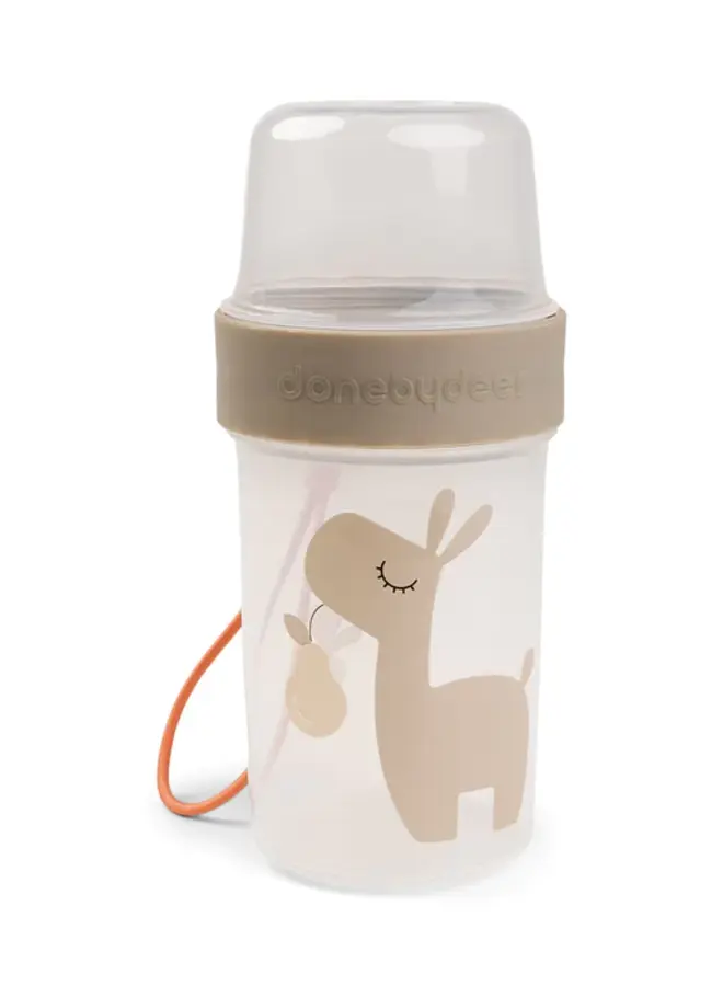 Donebydeer - To go 2-way snack container L - Lalee sand