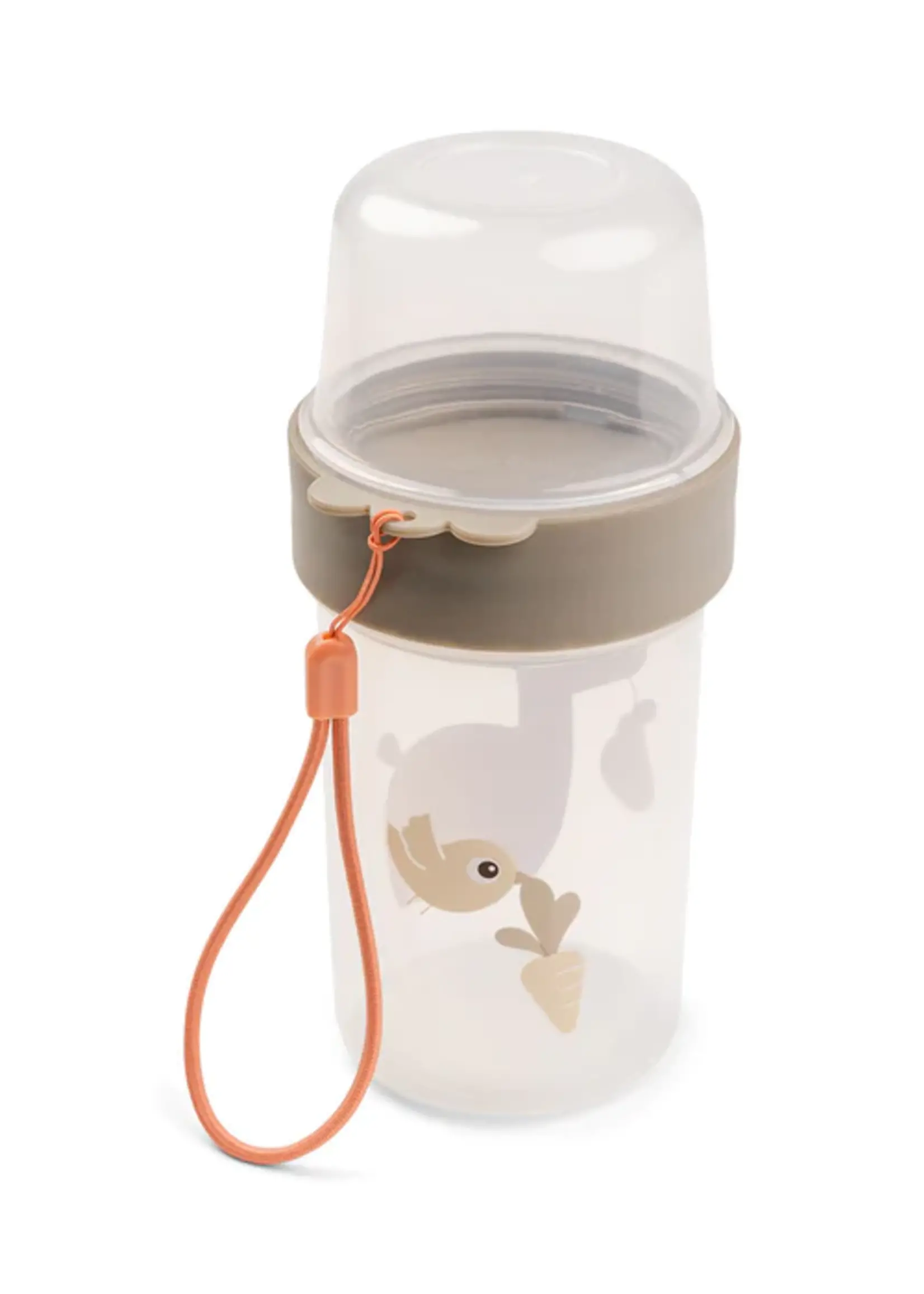 DonebyDeer Donebydeer - To go 2-way snack container L - Lalee sand