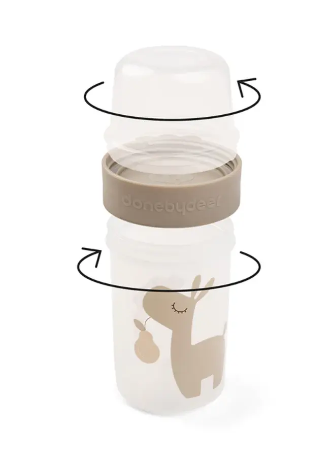 Donebydeer - To go 2-way snack container L - Lalee sand